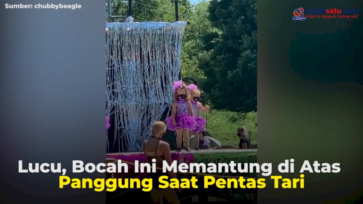 VIDEO: Lucu, Bocah Ini Memantung di Atas Panggung Saat Pentas Tari