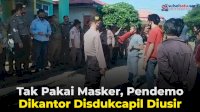 VIDEO: Tak Pakai Masker, Pendemo Dikantor Disdukcapil Diusir