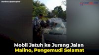 VIDEO: Mobil Jatuh ke Jurang Jalan Malino, Pengemudi Selamat