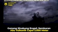 VIDEO: Gunung Sinabung Erupsi, Semburan Abu Vulkanik Capai 2.000 Meter