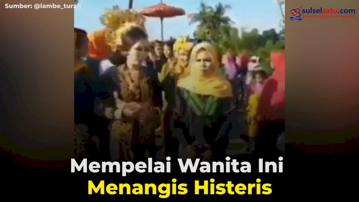VIDEO: Mempelai Wanita Ini Menangis Histeris, Kaget Lihat Mantan Bawa Payung Pengantin