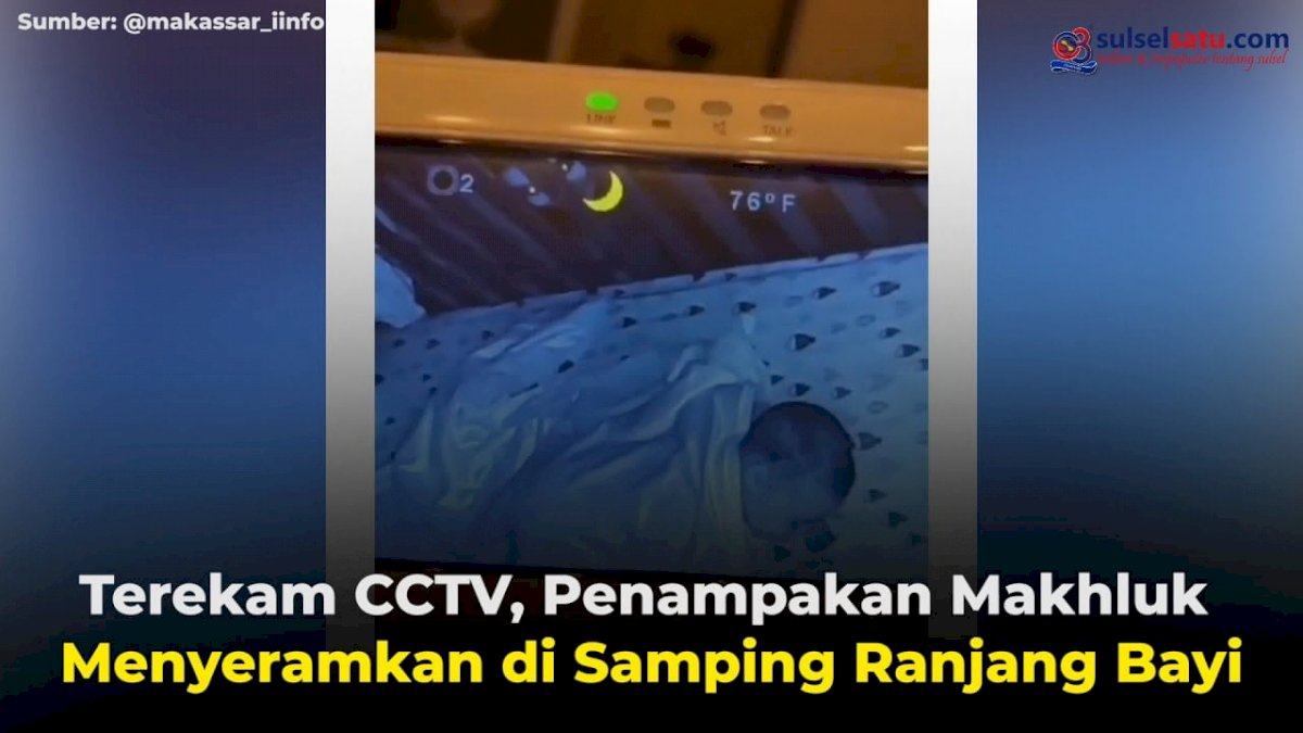 VIDEO: Terekam CCTV, Penampakan Makhluk Menyeramkan di Samping Ranjang Bayi