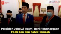 VIDEO: Presiden Jokowi Resmi Beri Penghargaan Fadli Zon dan Fahri Hamzah