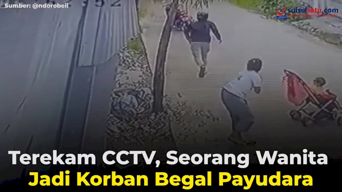 VIDEO: Terekam CCTV, Seorang Wanita Jadi Korban Begal Payudara