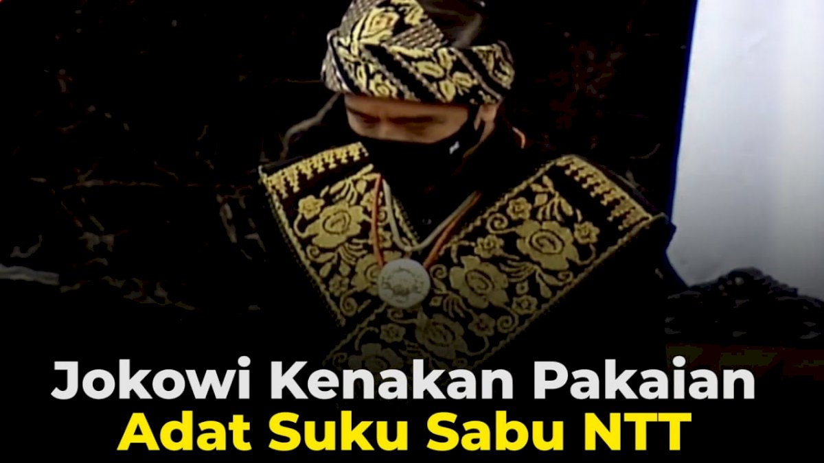 VIDEO: Jokowi Kenakan Pakaian Adat Suku Sabu NTT Saat Hadiri Sidang Tahunan MPR