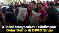 VIDEO: Aliansi Masyarakat Tellulimpoe Gelar Demo di DPRD Sinjai