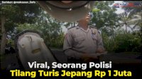 VIDEO: Viral, Seorang Polisi Tilang Turis Jepang Rp 1 Juta