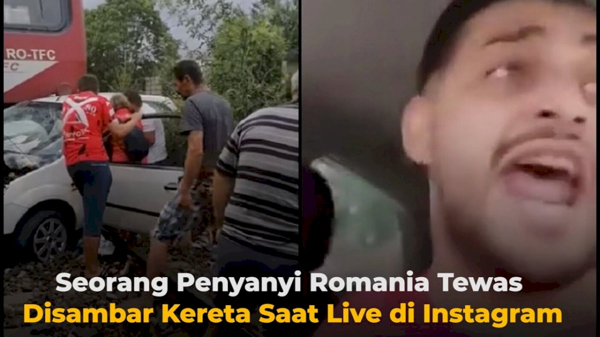 VIDEO: Seorang Penyanyi Romania Tewas Disambar Kereta Saat Live di Instagram