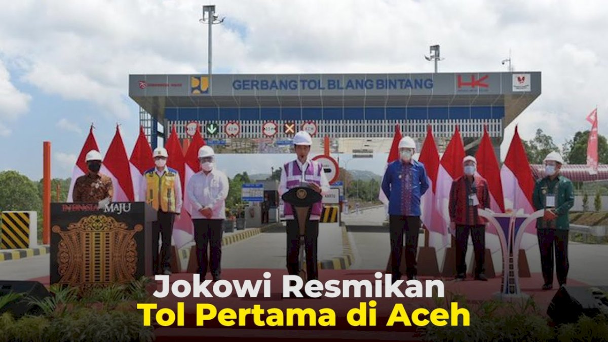 VIDEO: Jokowi Resmikan Tol Pertama di Aceh