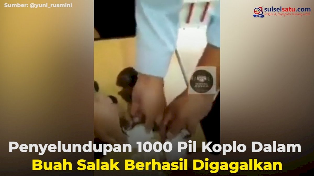 VIDEO: Penyelundupan 1000 Pil Koplo Dalam Buah Salak Berhasil Digagalkan