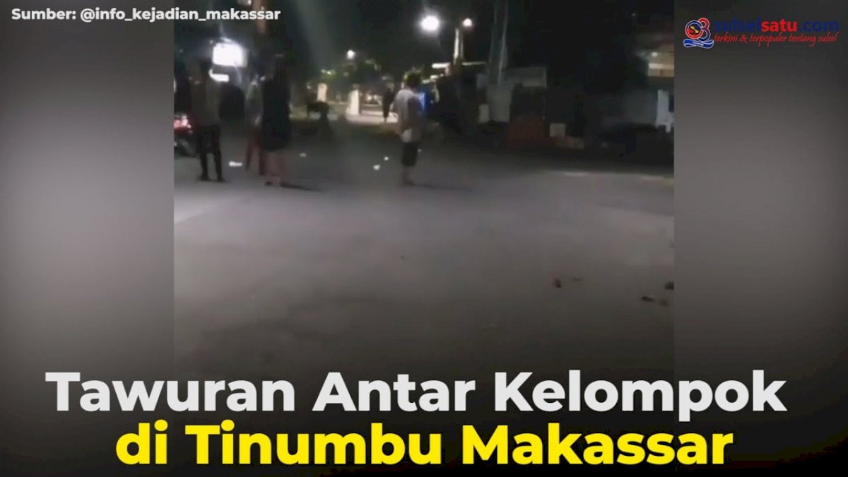 VIDEO: Tawuran Antar Kelompok di Tinumbu Makassar
