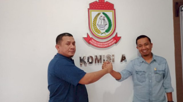 Anggota Komisi A DPRD Kota Makassar, Azwar dan Kasrudi. (Sulselsatu/Resti Setiawati)