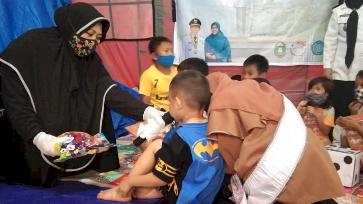 TP-PKK Parepare Trauma Healing Anak-anak Korban Kebakaran