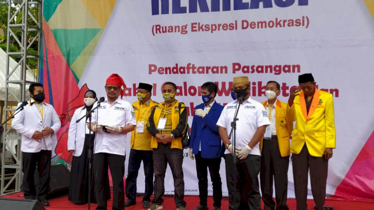 Nurdin Halid dan Kahfi Antar None-Zunnun Daftar ke KPU