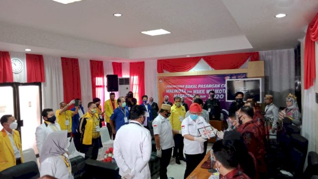 Pendaftaran pencalonan None-Zunnun di KPU Kota Makassar. (Sulselsatu/Resti Setiawati)