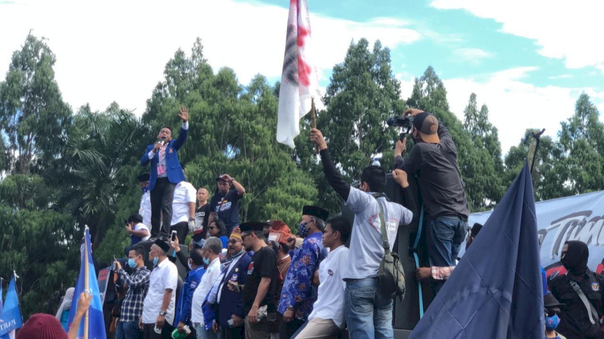 Hadiri Deklarasi Ibas-Rio, Syahar Sebut Rakyat Lutim Ingin Pemimpin Muda