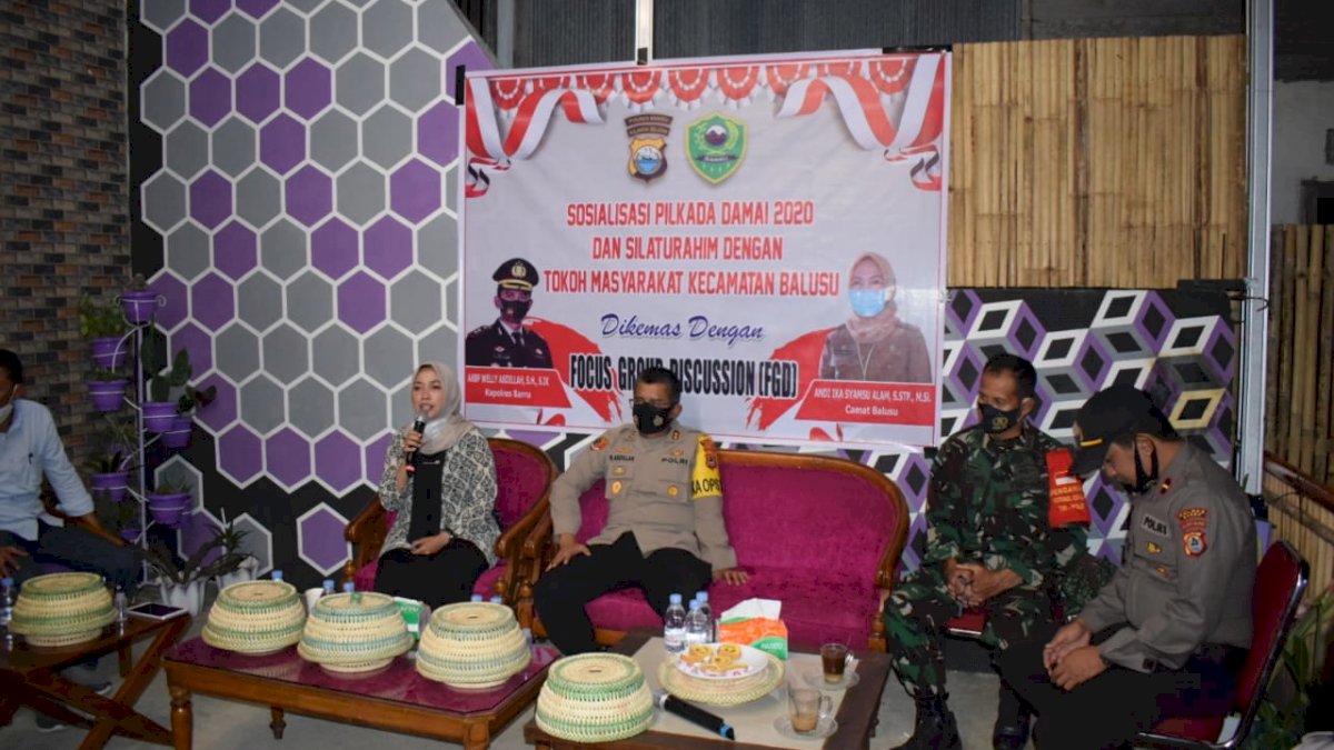 Wujudkan Pilkada Damai, Kapolres Barru Temui Warga di Tiap Kecamatan