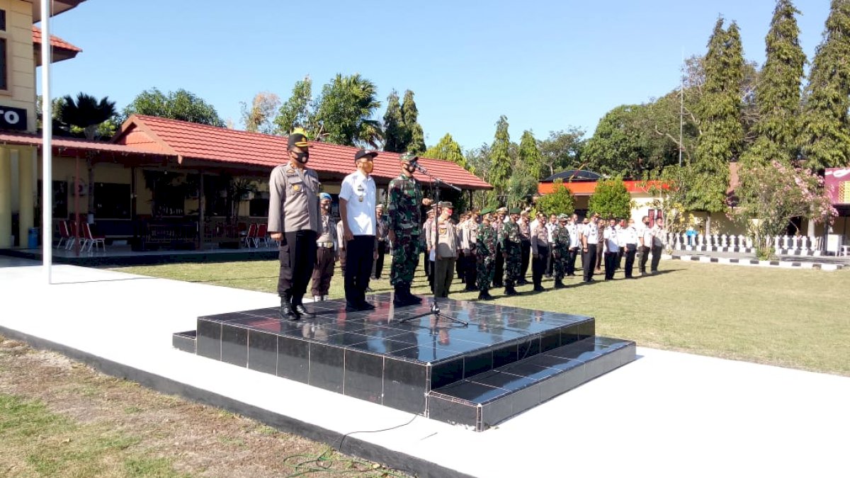 Hadiri Apel Gelar Pasukan Operasi Yustisi Covid-19, Ini Pesan Wabup Jeneponto