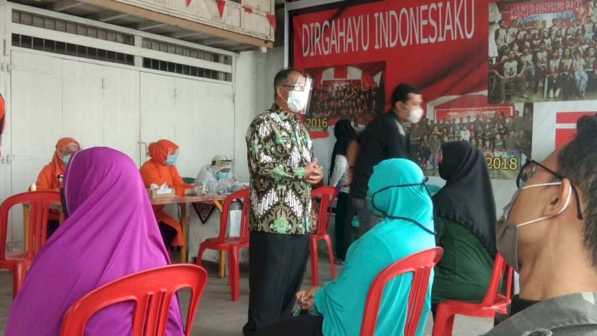 Pantau Rapid Test Massal, Wawali Parepare Minta Kesadaran Masyarakat Patuhi Protokol Kesehatan