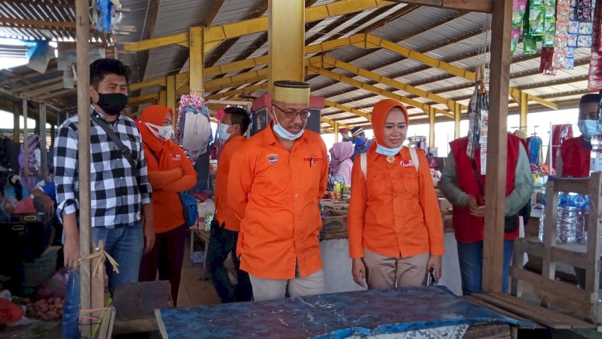 Kampanye Perdana, Anir-Lutfi Siap Bantu Modal Pedagang Kecil