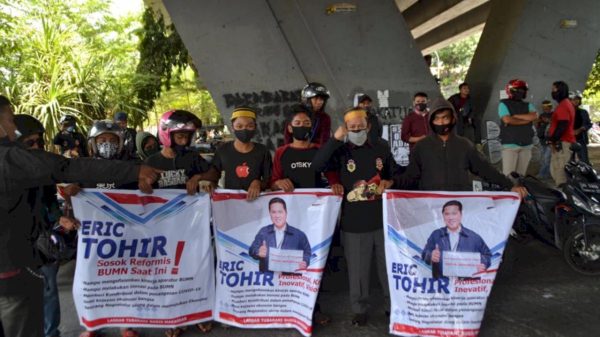 Kursi Menteri BUMN Digoyang, Laskar Tubarani Bela Erick Thohir