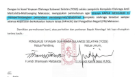 YOSS Surati Mendagri Mohon Penundaan Rehabilitasi Stadion Mattoanging