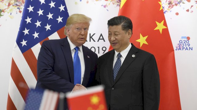 Donald Trump dan Xi Jinping. (int)