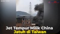 VIDEO: Jet Tempur Milik China Jatuh di Taiwan