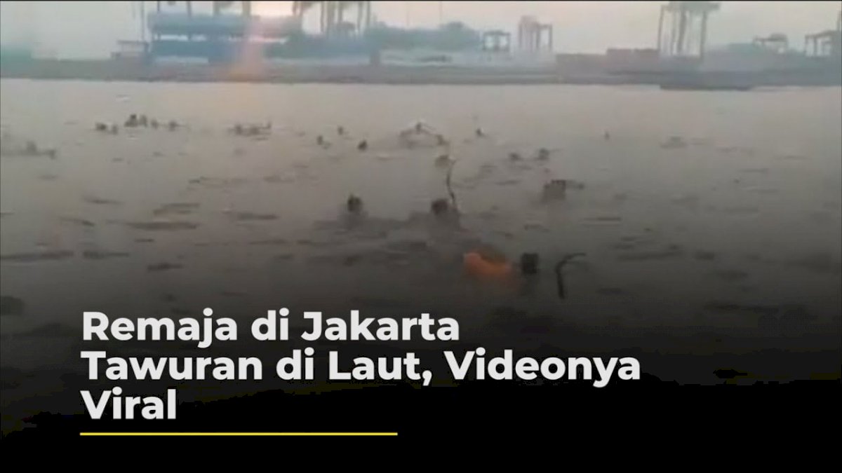 VIDEO: Remaja di Jakarta Tawuran di Laut, Videonya Viral