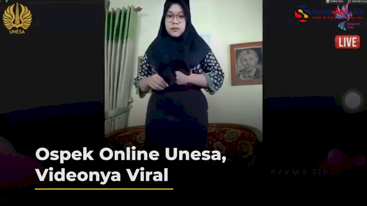 VIDEO: Ospek Online Unesa, Videonya Viral