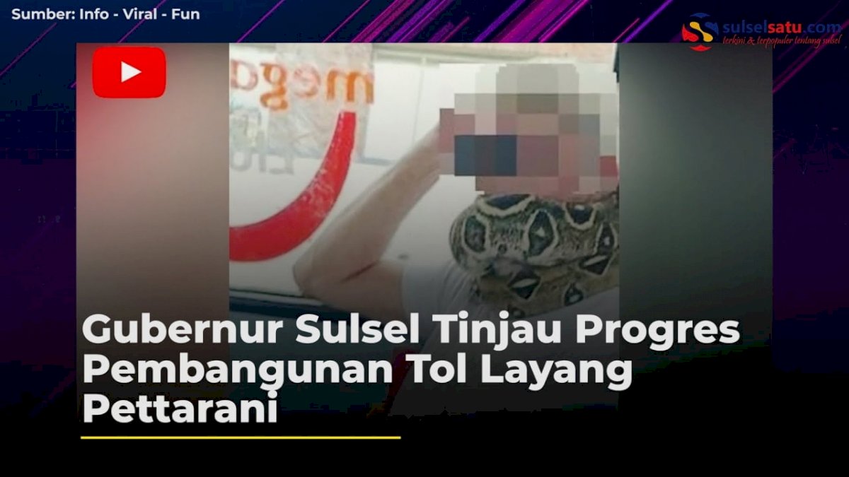 VIDEO: Bikin Heboh, Pria Ini Pakai Ular Sebagai Masker