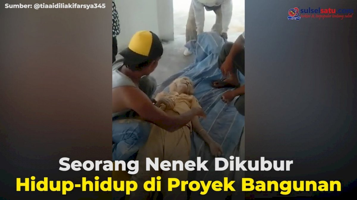 VIDEO: Seorang Nenek Dikubur Hidup-hidup di Proyek Bangunan