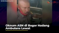 VIDEO: Oknum ASN di Bogor Hadang Ambulans Lewat