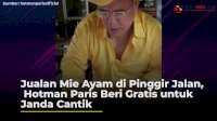 VIDEO: Jualan Mie Ayam di Pinggir Jalan, Hotman Paris Beri Gratis untuk Janda Cantik