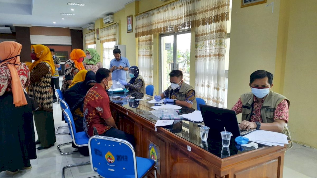 114 ASN dan Honorer Lingkup Pemkab Jeneponto Tes Swab