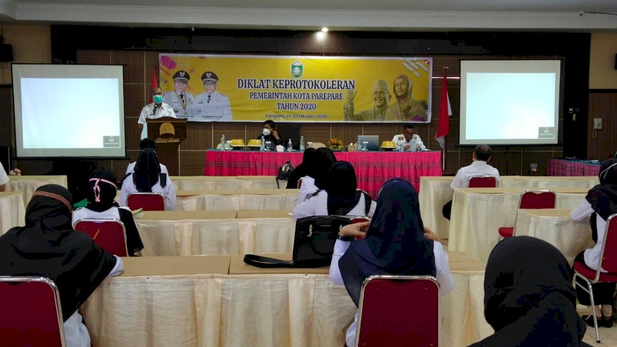 Buka Diklat Keprotokoleran, Wawali Parepare Ingatkan Prinsip 3K