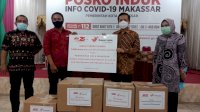 Kawan Lama Foundation Donasikan 5000 Masker dan 75 Liter Hand Sanitizer ke Pemkot Makassar