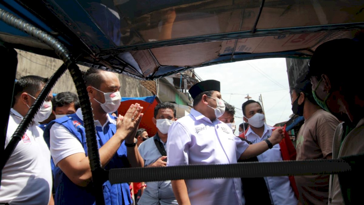Blusukan, Appi Bersama Giring Nidji Susuri Pasar Pannampu, Ini yang Dilakukan