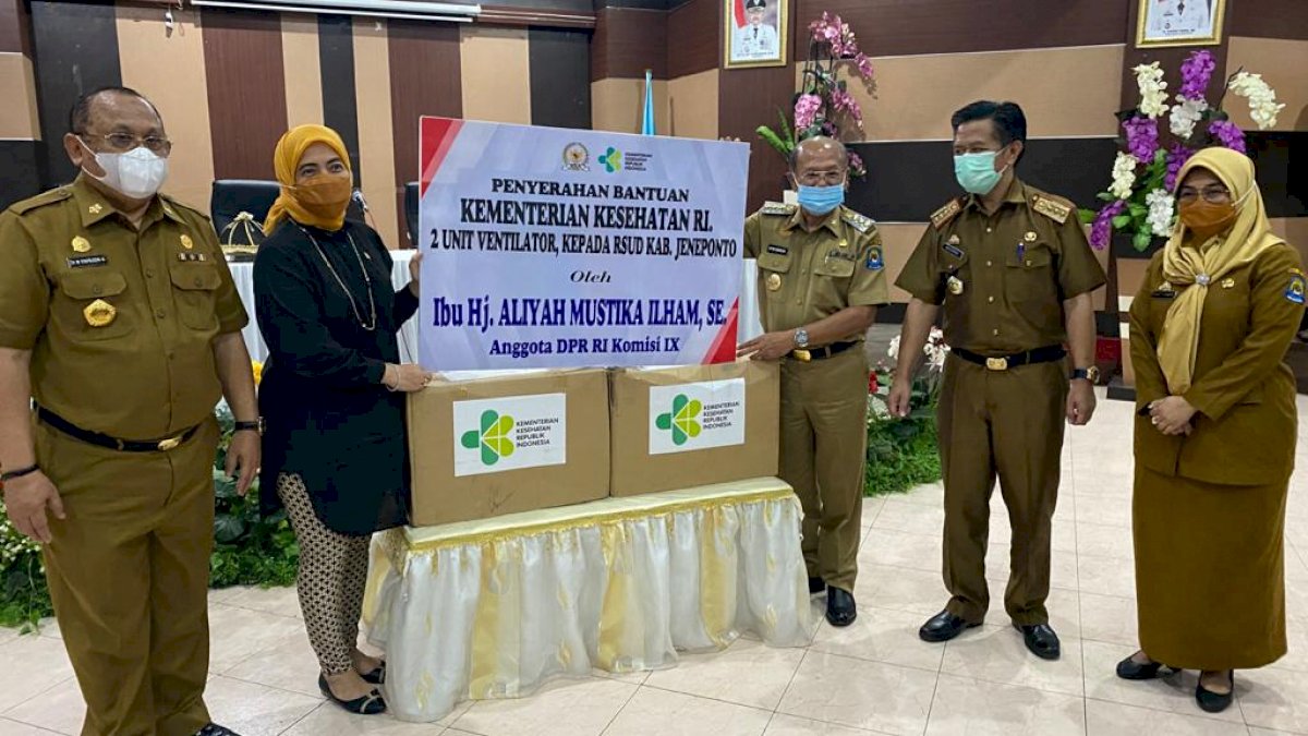 RSUD Latopas Jeneponto Dapat Bantuan 2 Unit Ventilator