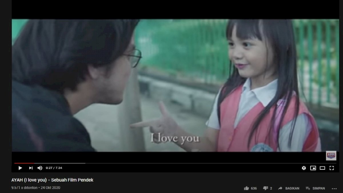 Baru Sehari, Film Pendek Appi-Rahman “Ayah (I Love U)” Sudah Ditonton 10.000 Kali
