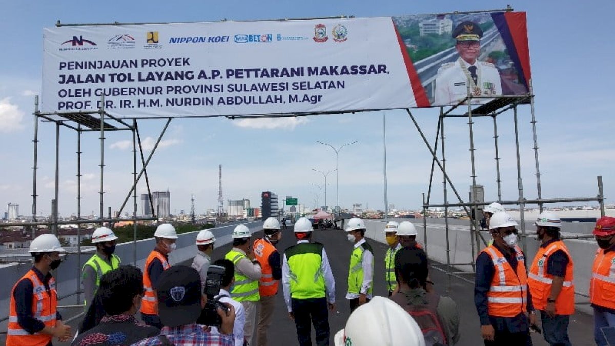 Pembangunan Jalan Tol Layang AP Pettarani Makassar Rampung 100 Persen