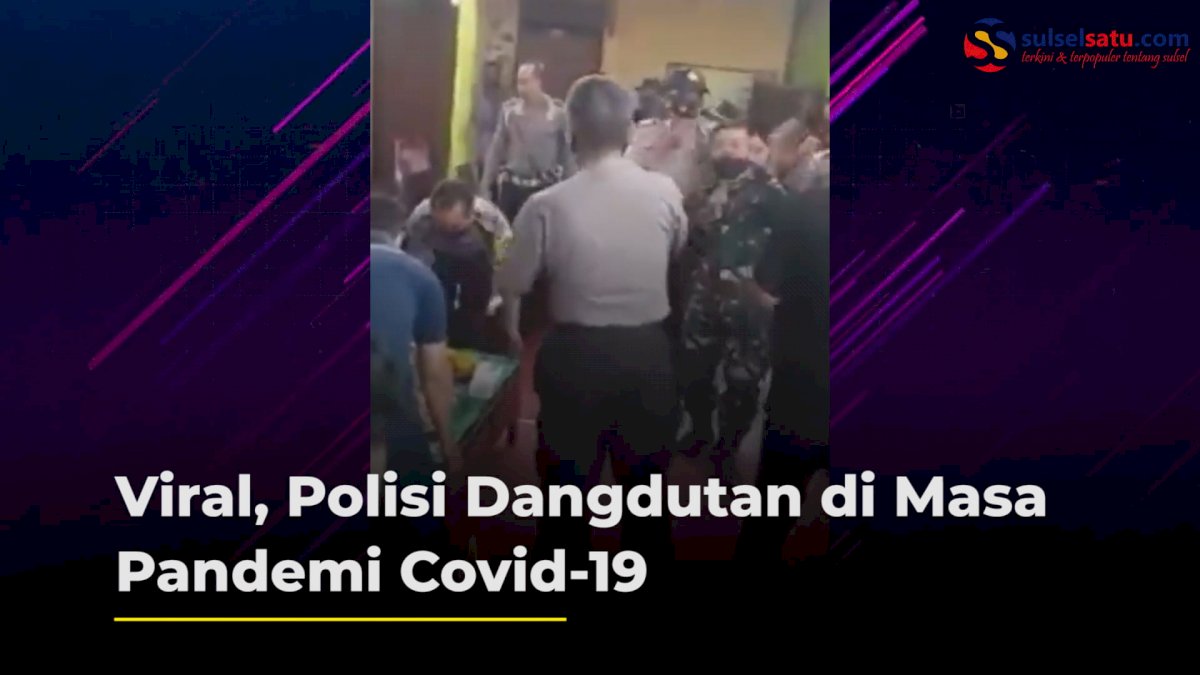 VIDEO: Viral, Polisi Dangdutan di Masa Pandemi Covid-19