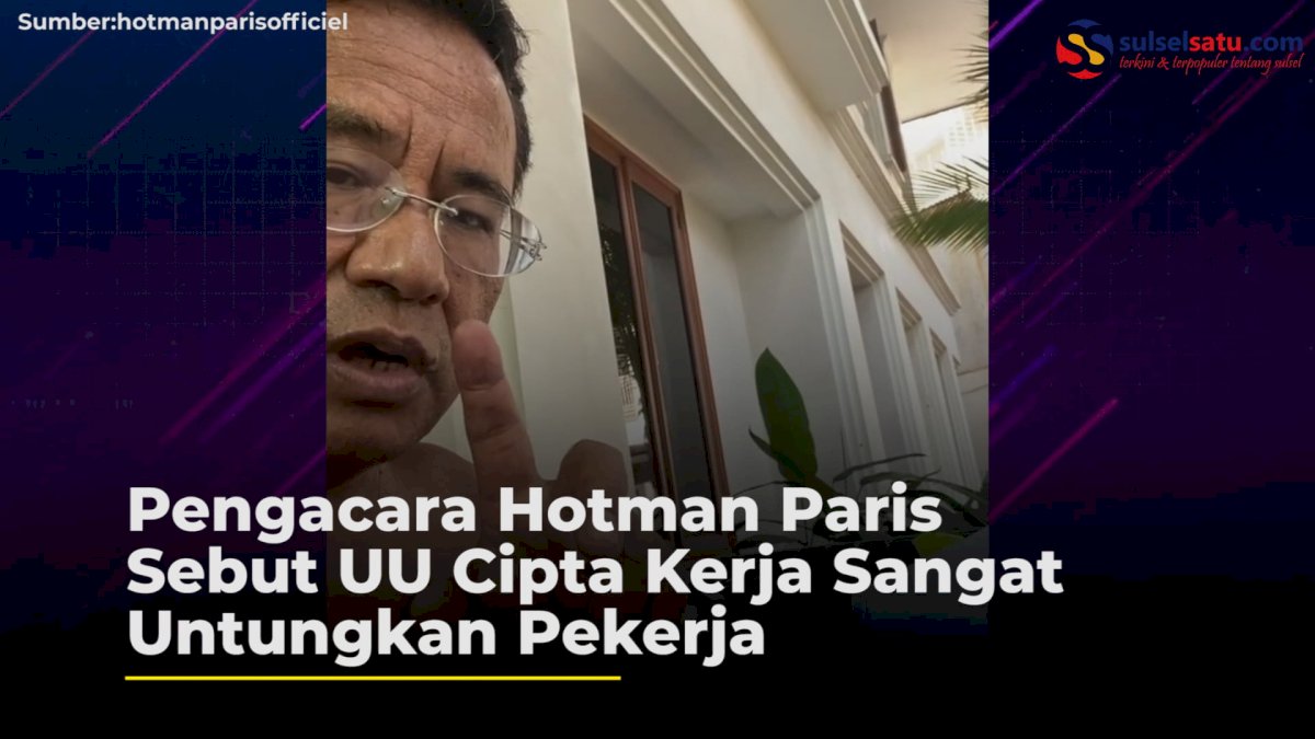 VIDEO: Pengacara Hotman Paris Sebut UU Cipta Kerja Sangat Untungkan Pekerja