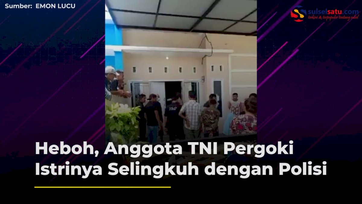 VIDEO: Heboh, Anggota TNI Pergoki Istrinya Selingkuh dengan Polisi