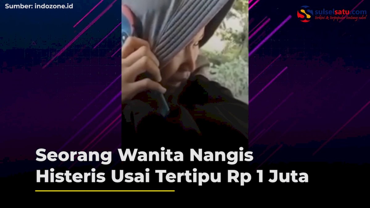 VIDEO: Seorang Wanita Nangis Histeris Usai Tertipu Rp 1 Juta