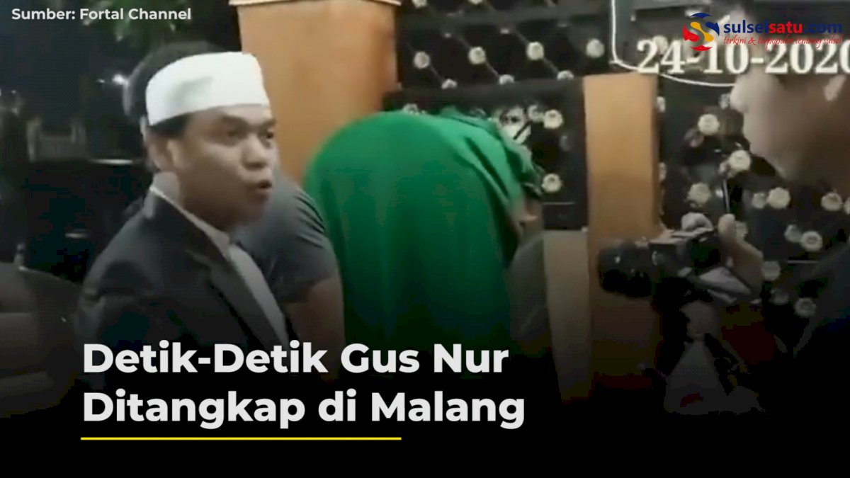 VIDEO: Detik-Detik Gus Nur Ditangkap di Malang