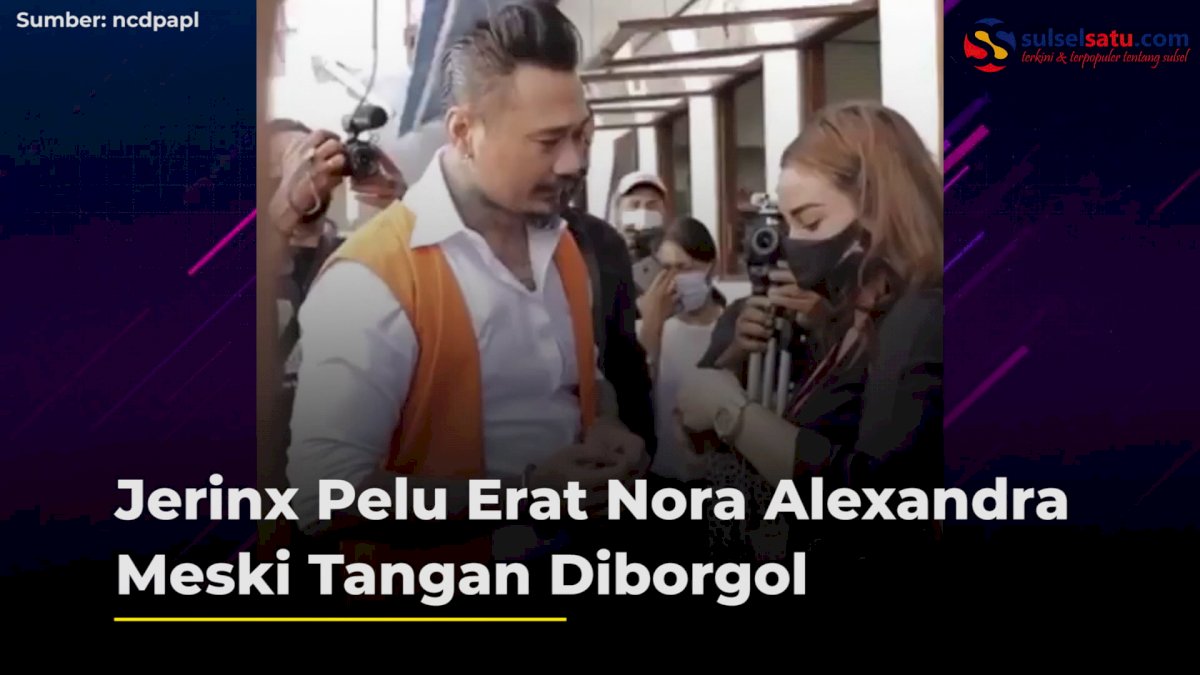 VIDEO: Jerinx Peluk Erat Nora Alexandra Meski Tangan Diborgol