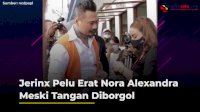 VIDEO: Jerinx Peluk Erat Nora Alexandra Meski Tangan Diborgol