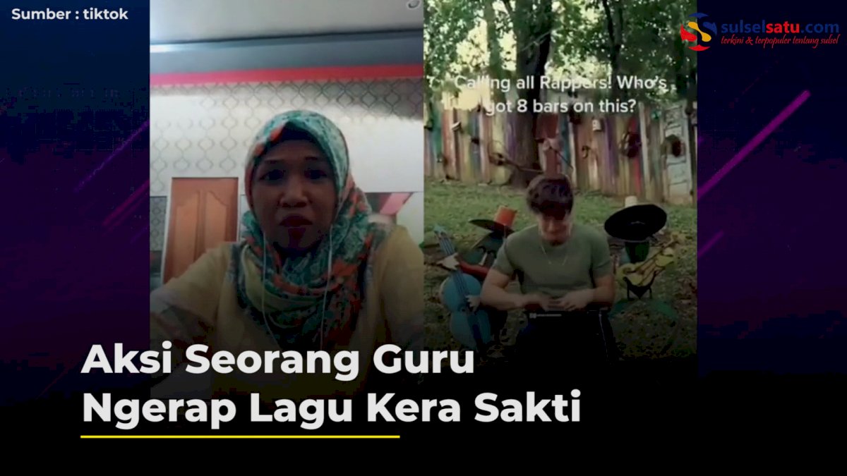 VIDEO: Aksi Seorang Guru Ngerap Lagu Kera Sakti