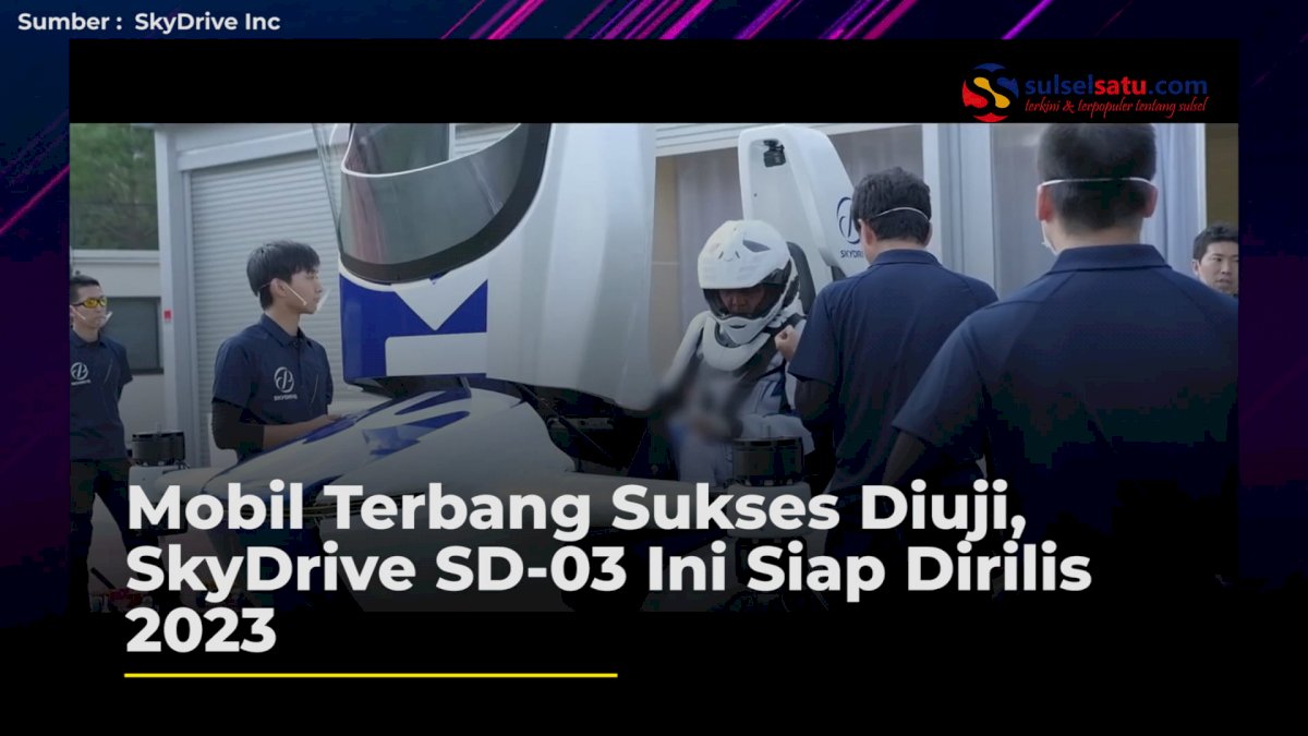 VIDEO: Mobil Terbang Sukses Diuji, SkyDrive SD-03 Ini Siap Dirilis 2023